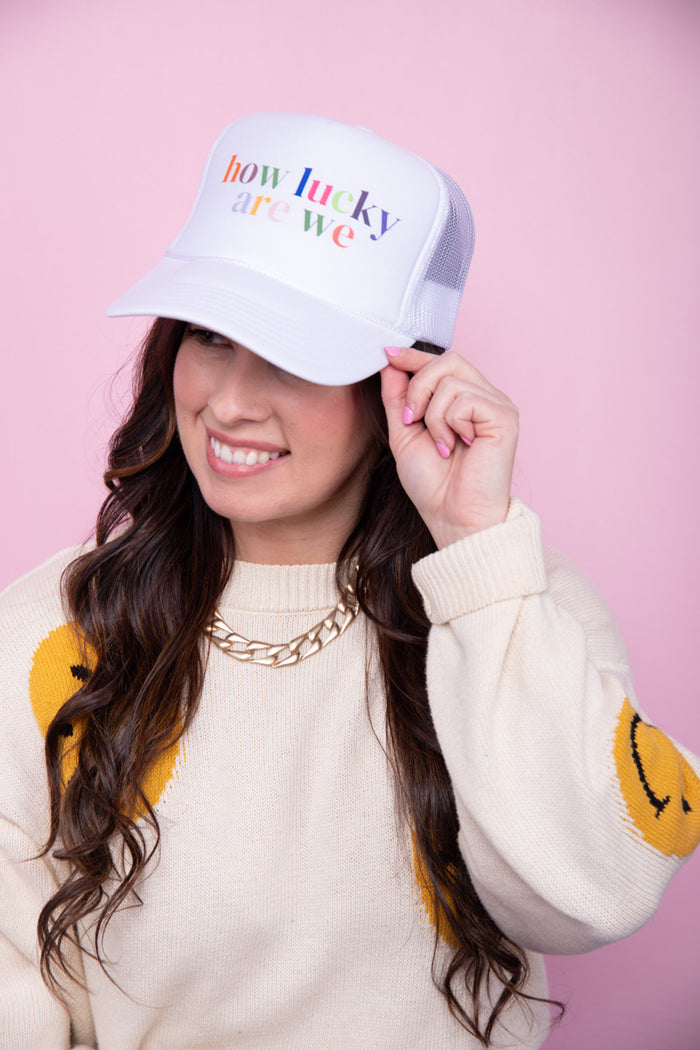 How Lucky Are We Trucker Hat