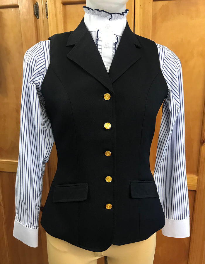 Hrcav Navy Longline Vests (068) With No Trims On The Collar Just Plain Navy ADULTS SIZE 8 & 16 Only