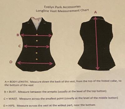 Hrcav Navy Longline Vests (068) With No Trims On The Collar Just Plain Navy ADULTS SIZE 8 & 16 Only