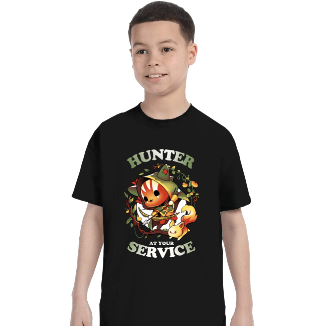Daily_Deal_Shirts T-Shirts, Youth / XS / Black Hunter At Your Service