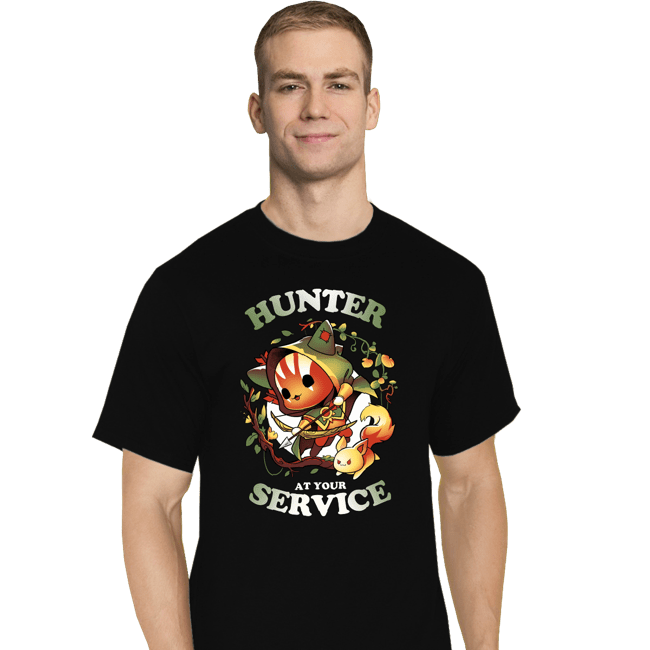 Daily_Deal_Shirts T-Shirts, Tall / Large / Black Hunter At Your Service