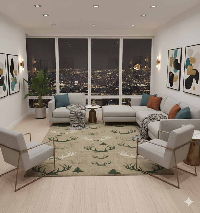 Hunting Trophy Area Rug