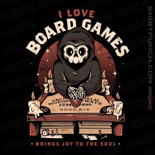 Daily_Deal_Shirts Magnets / 3"x3" / Black I Love Board Games