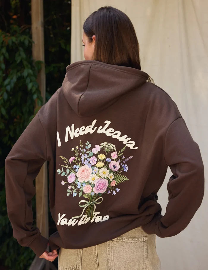 I Need Jesus Midweight Hoodie