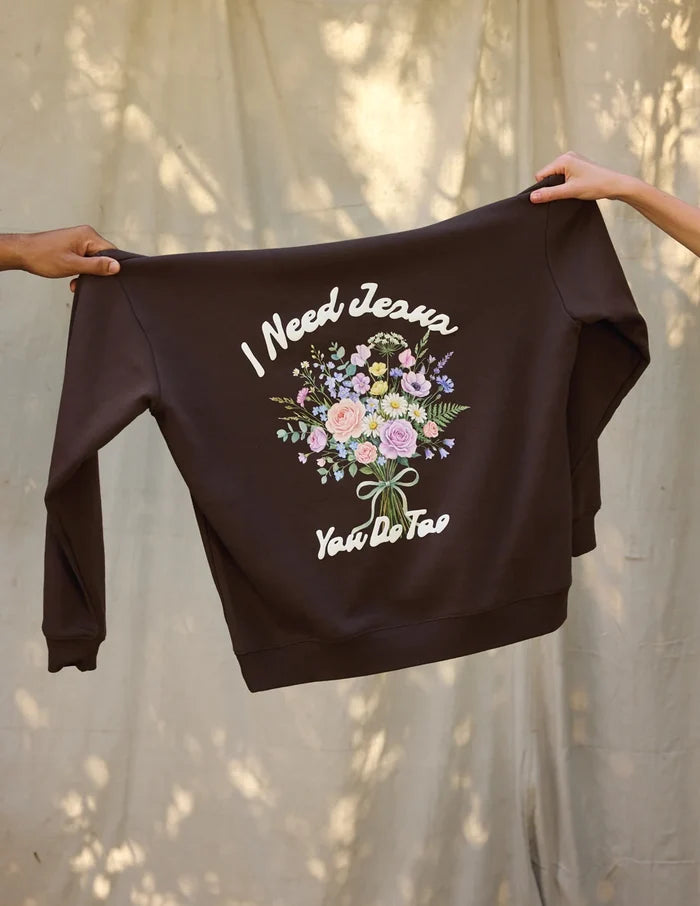 I Need Jesus Midweight Hoodie