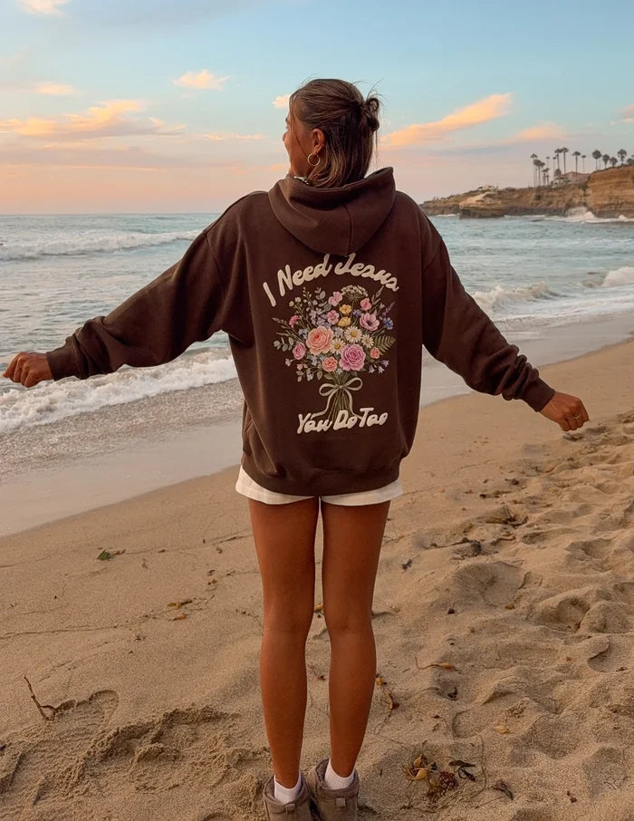 I Need Jesus Midweight Hoodie