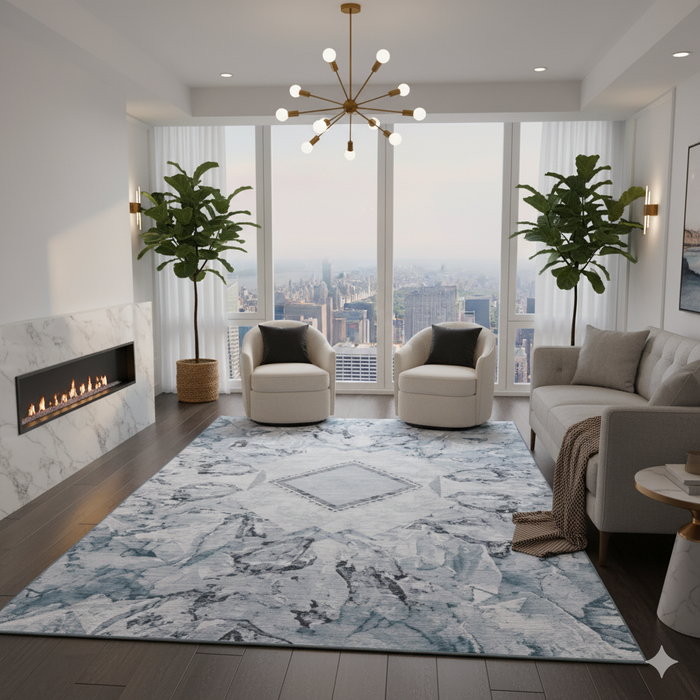 Ice Crystal Area Rug