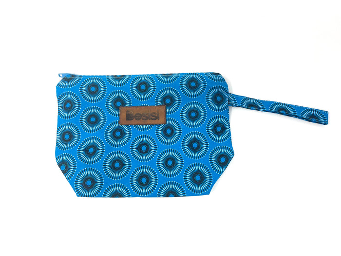 Shweshwe Zip Pouch Wristlet