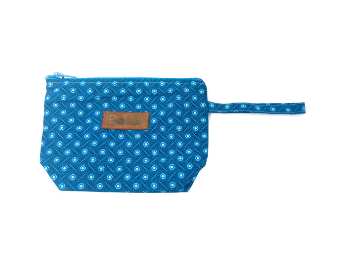 Shweshwe Zip Pouch Wristlet