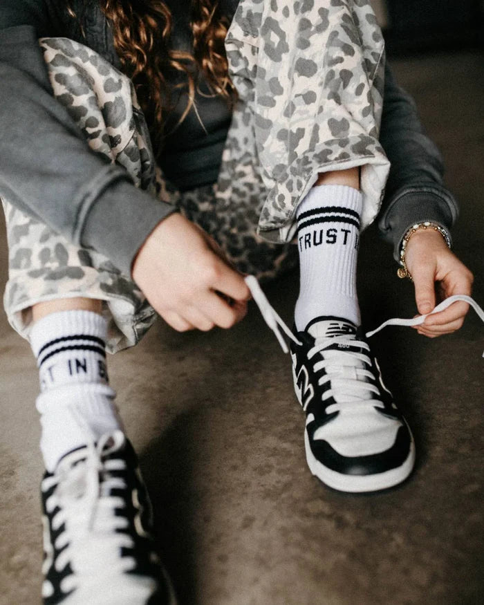 In God We Trust Crew Socks