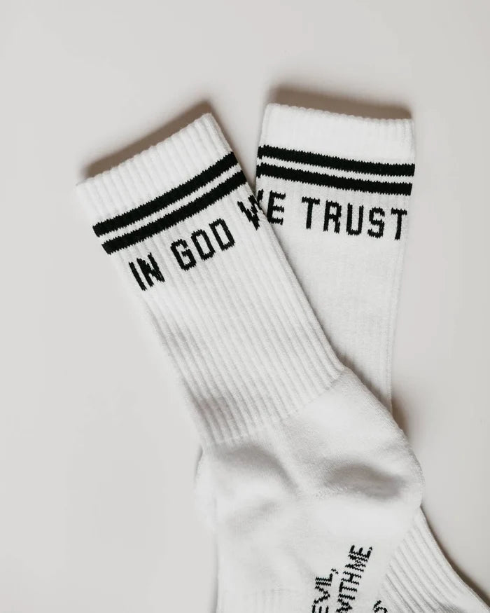 In God We Trust Crew Socks
