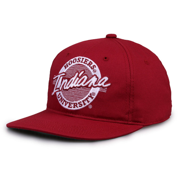 Indiana Hoosiers Retro Circle Snapback - Cardinal, alternate view 1