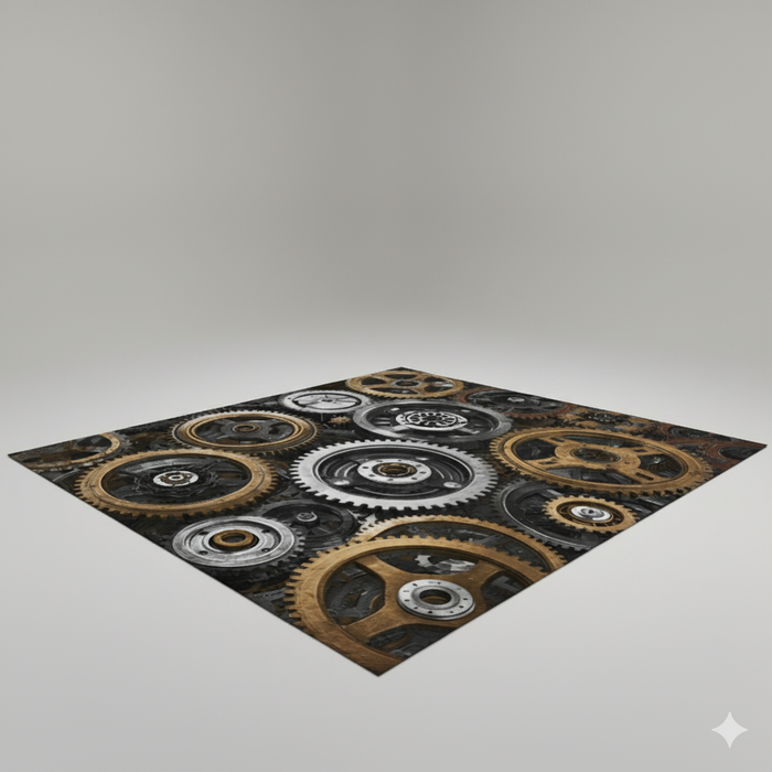 Industrial Gear Area Rug