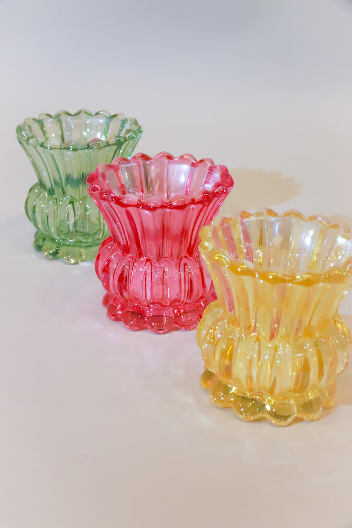Iridescent Tealight Candle Holder