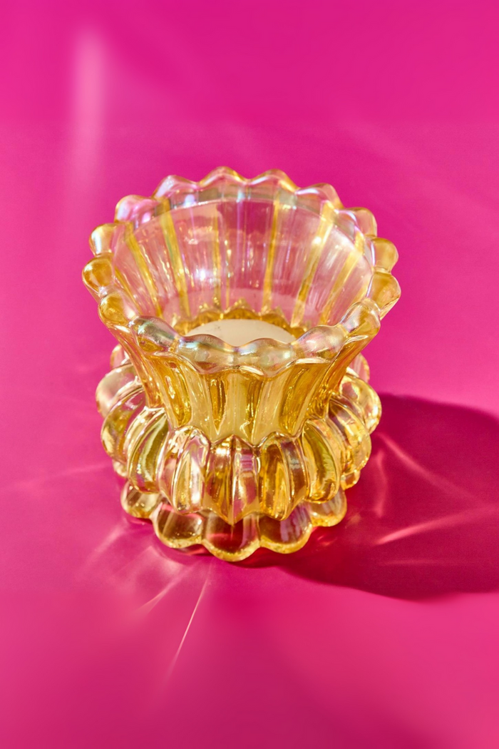 Iridescent Tealight Candle Holder
