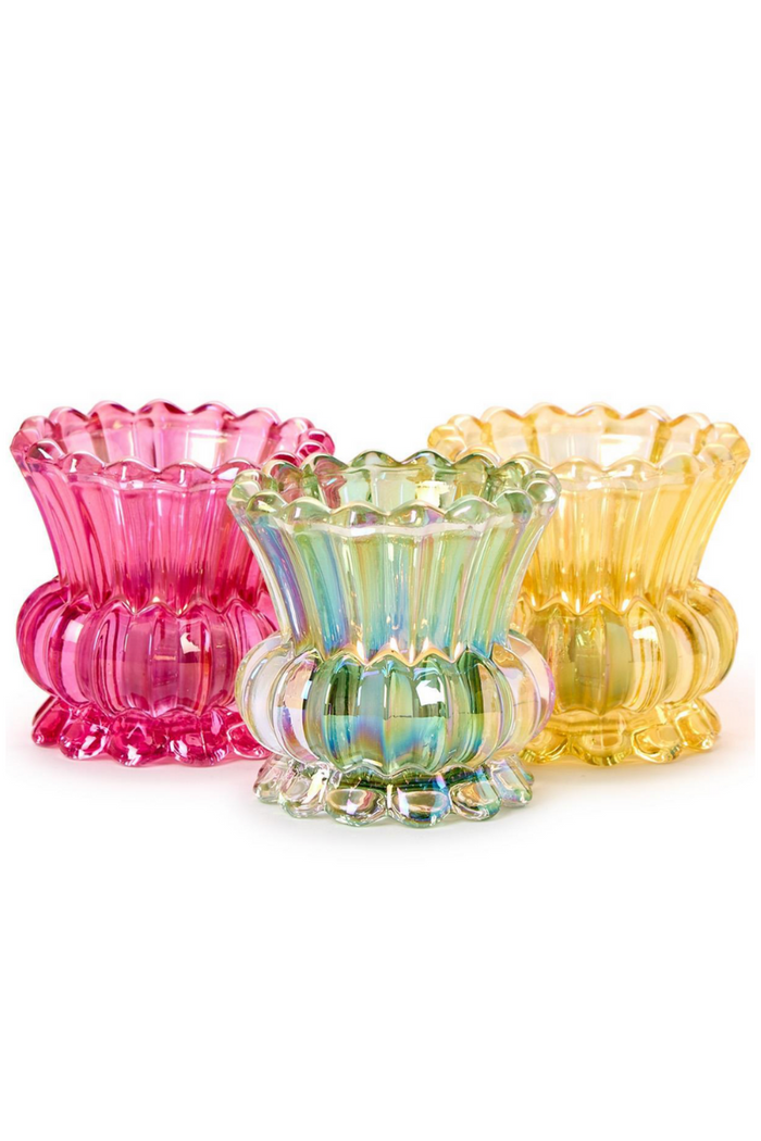 Iridescent Tealight Candle Holder