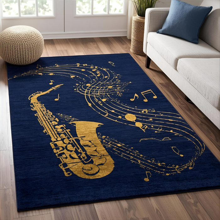Jazz Notes Area Rug