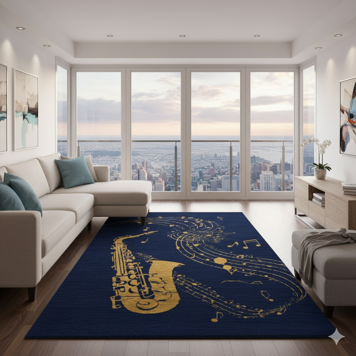 Jazz Notes Area Rug
