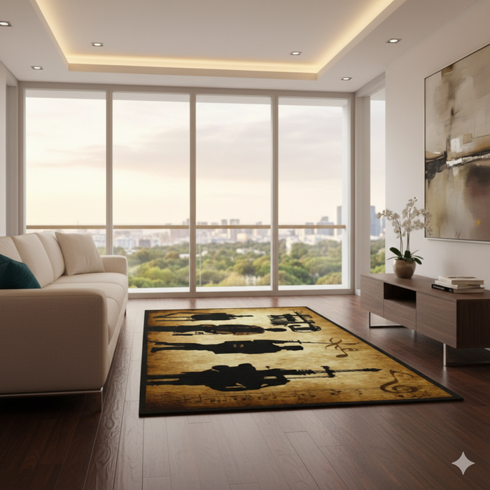 Jazz Trio Area Rug
