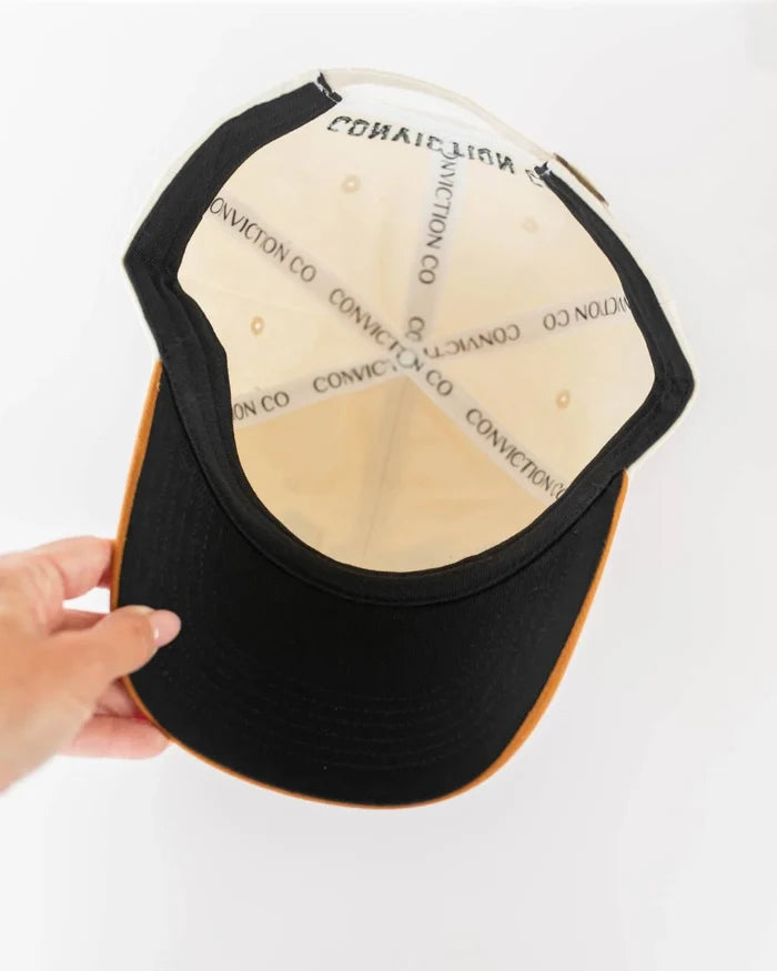 Jesus is the Answer - Low Profile Baseball Hat Brown & Black