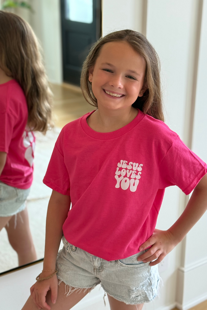 Jesus Loves You Tee - Girls Graphic