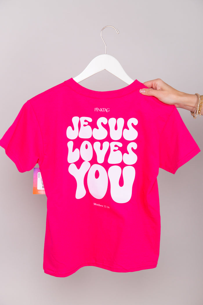Jesus Loves You Tee - Girls Graphic