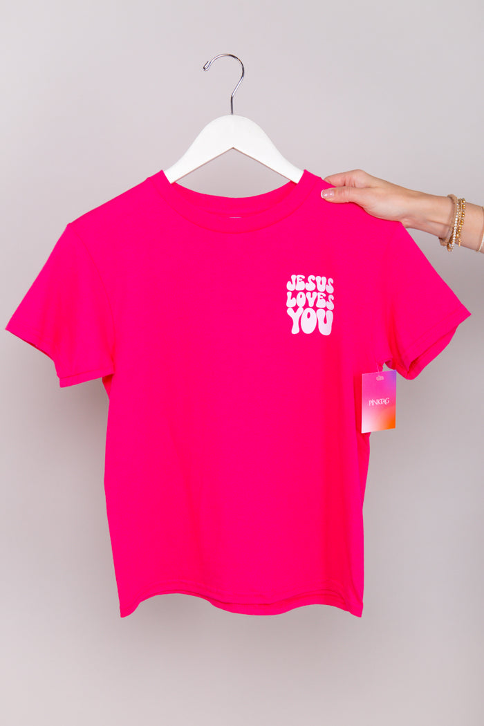 Jesus Loves You Tee - Girls Graphic