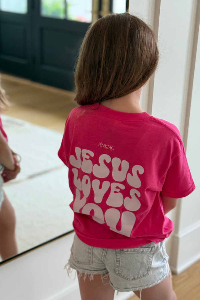 Jesus Loves You Tee - Girls Graphic