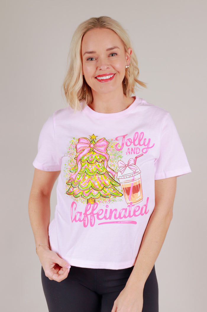 Jolly and Caffeinated Graphic Tee