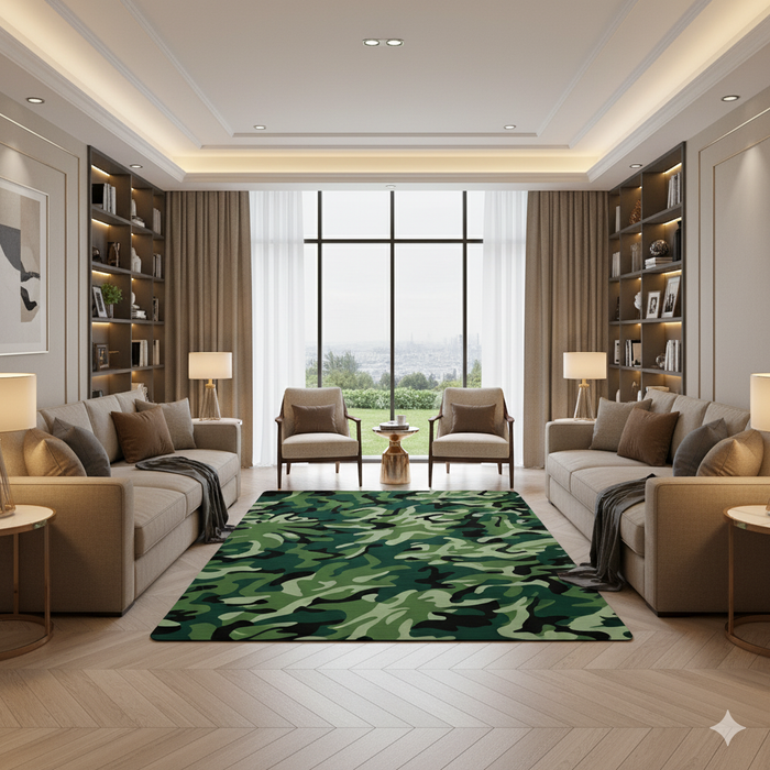 Jungle Camo Area Rug