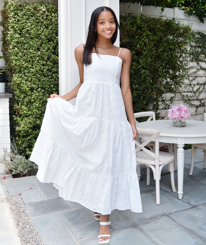 Katie J NYC Girls Alessandra Embroidered Maxi Dress Distressed/seasonal girls Katie J NYC