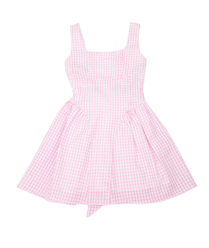 Katie J NYC Girls Baby Pink Gingham Brenna Dress Distressed/seasonal girls Katie J NYC