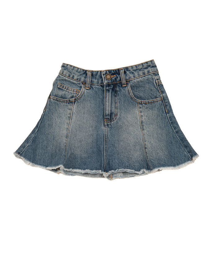 Katie J NYC Girls Bowery Light Wash Denim Skirt Girls Denim Katie J NYC