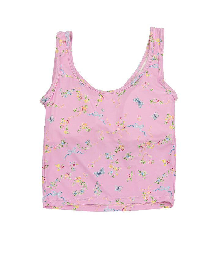 Katie J NYC Girls Butterfly Carnations Kelsey Tank Distressed/seasonal girls Katie J NYC