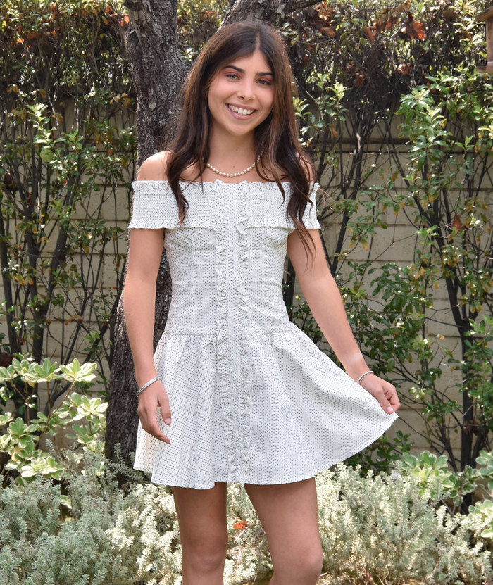 Katie J NYC Girls Callum Polkadot Dress Distressed/seasonal gifts Katie J NYC