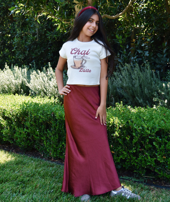 Katie J NYC Girls Chai Baby Tee Girls Casual Tops Katie J NYC