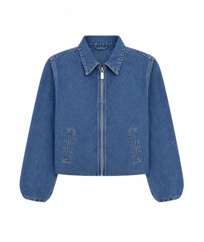 Katie J NYC Girls Dumbo Denim Bubble Jacket Girls Casual Tops Katie J NYC