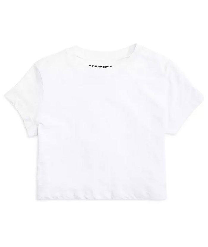 Katie J NYC Girls Fearless Tee Girls Casual Tops Katie J NYC White Y/S (7/8)