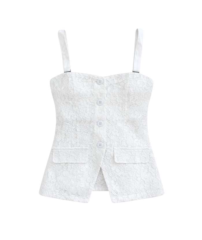 Katie J NYC Girls Jillian Lace Top Distressed/seasonal girls Katie J NYC