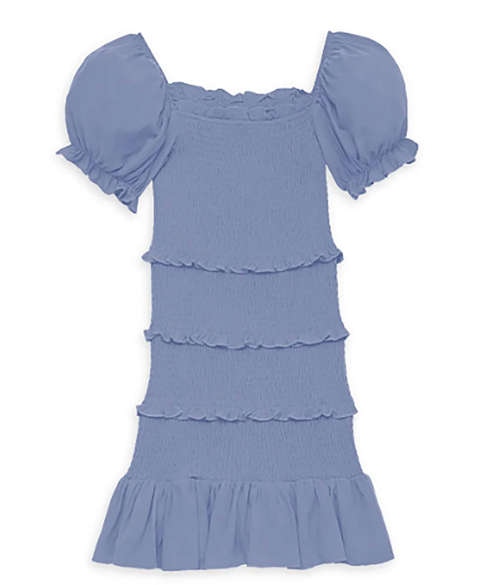 Katie J NYC Girls Laila Dress Girls Casual Dresses Katie J NYC Vintage Blue Y/S (7/8)
