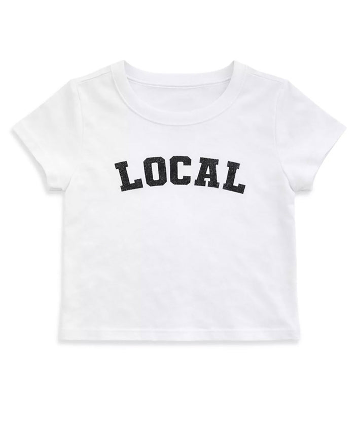 Katie J NYC Girls Local Tee Girls Casual Tops Katie J NYC White Y/S (7/8)