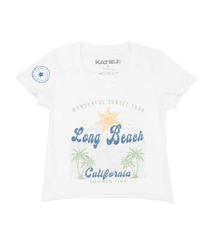 Katie J NYC Girls Long Beach Tee Distressed/seasonal girls Katie J NYC