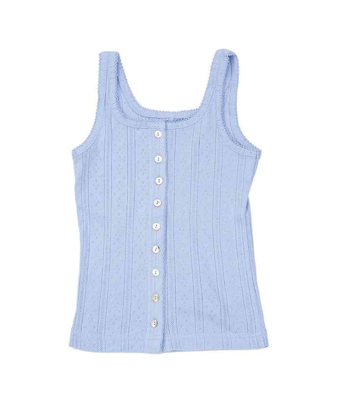 Katie J NYC Girls Marina Button Up Tank Girls Casual Tops Katie J NYC
