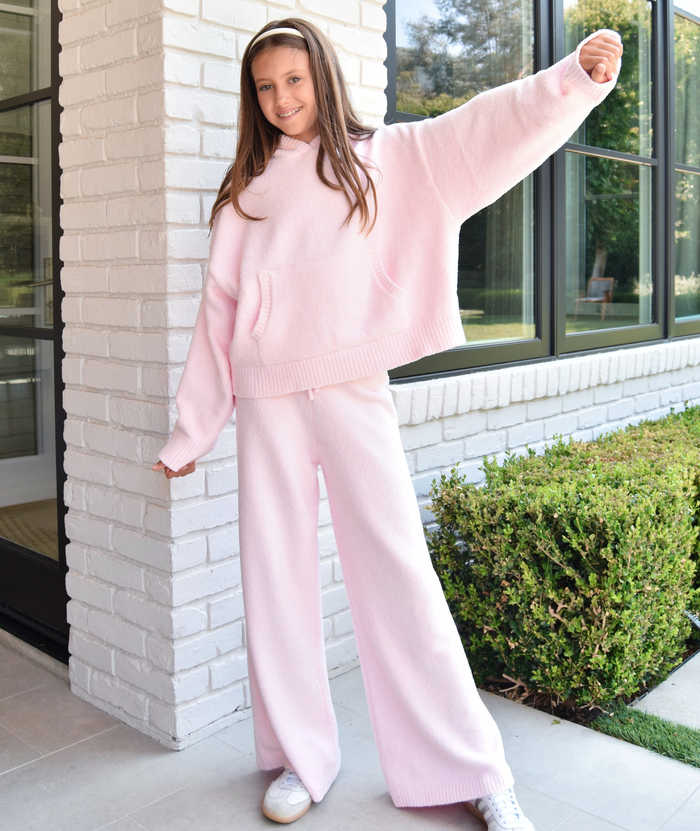 Katie J NYC Girls Parker Wide Leg Pants Girls Casual Bottoms Katie J NYC Cotton Candy Y/S (7/8)