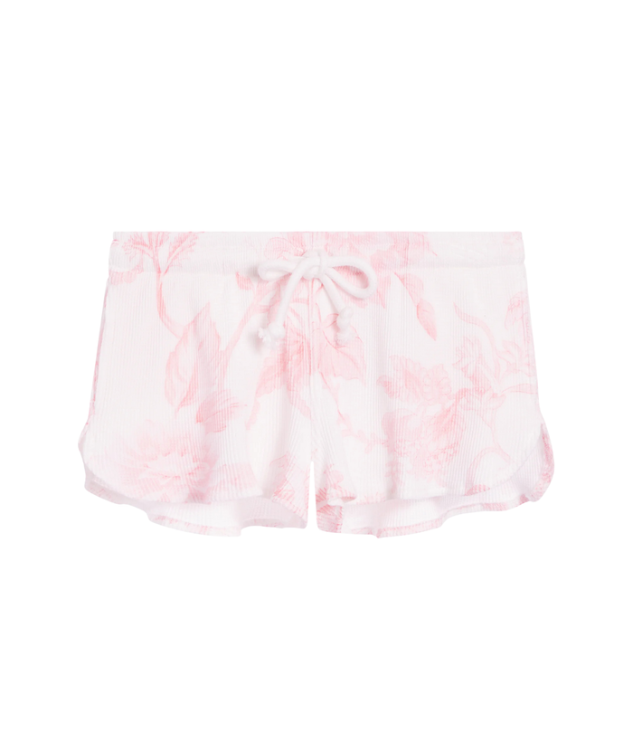 Katie J NYC Girls Pink Toile Brynn Shorts Distressed/seasonal girls Katie J NYC Floral Y/S (7/8)