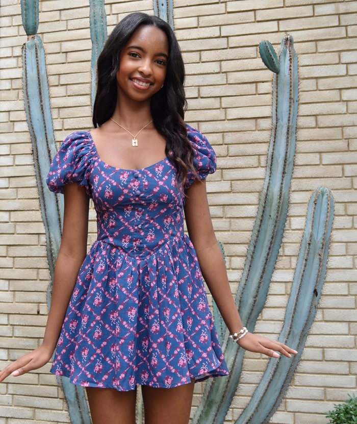 Katie J NYC Girls Sailboat Trellis Greta Dress Distressed/seasonal girls Katie J NYC