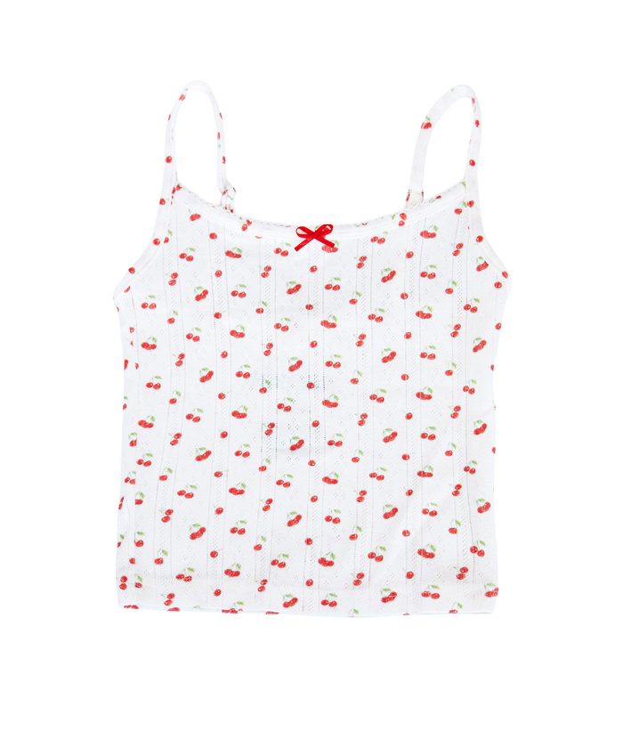 Katie J NYC Girls Tiny Cherries Marina Cami Distressed/seasonal girls Katie J NYC