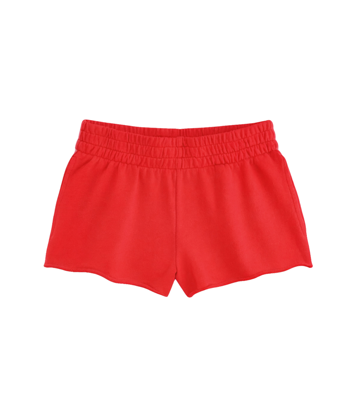 Katie J NYC Girls Tristan Shorts Girls Casual Bottoms Katie J NYC Cherry Red Y/S (7/8)