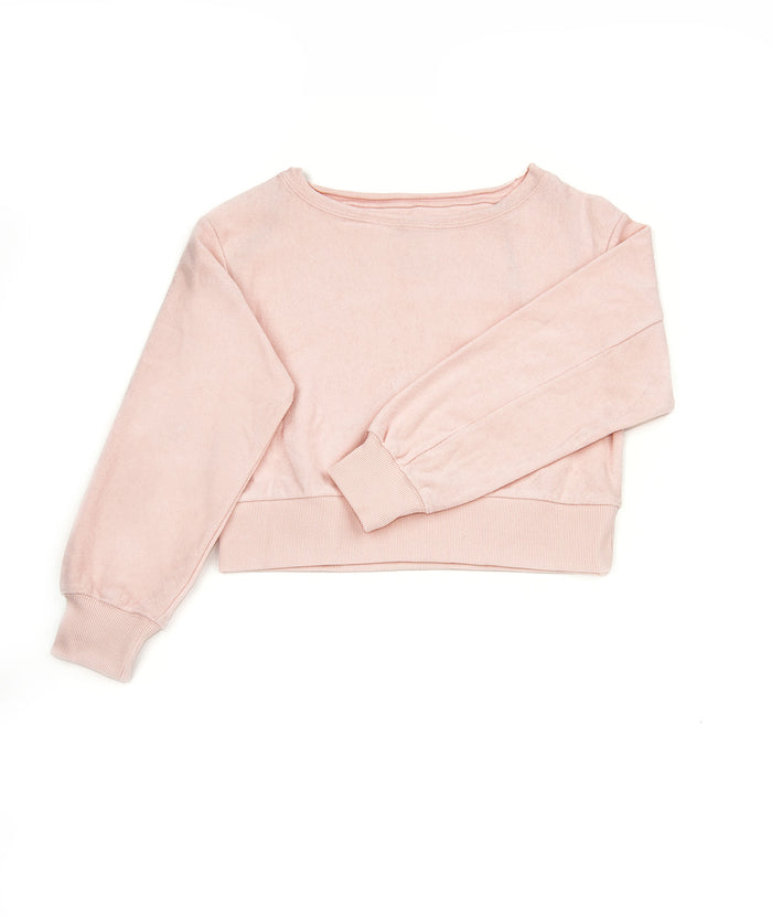 Katie J NYC Girls Tucker Off Shoulder Crop Sweatshirt Girls Casual Tops Katie J NYC