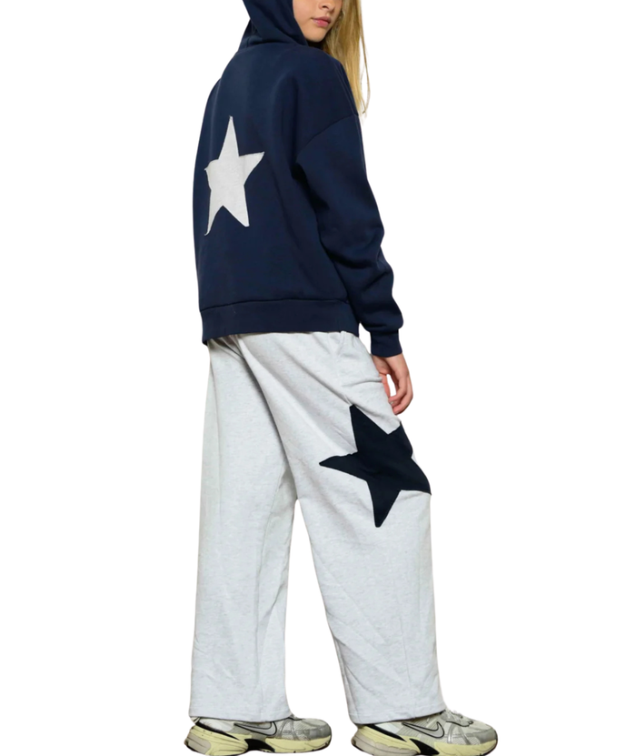 Katie J NYC Girls Ziggy Oversized Star Hoodie Girls Casual Tops Katie J NYC
